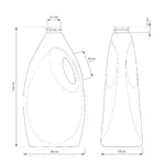 Canistră Crystal 3,7 litri din plastic